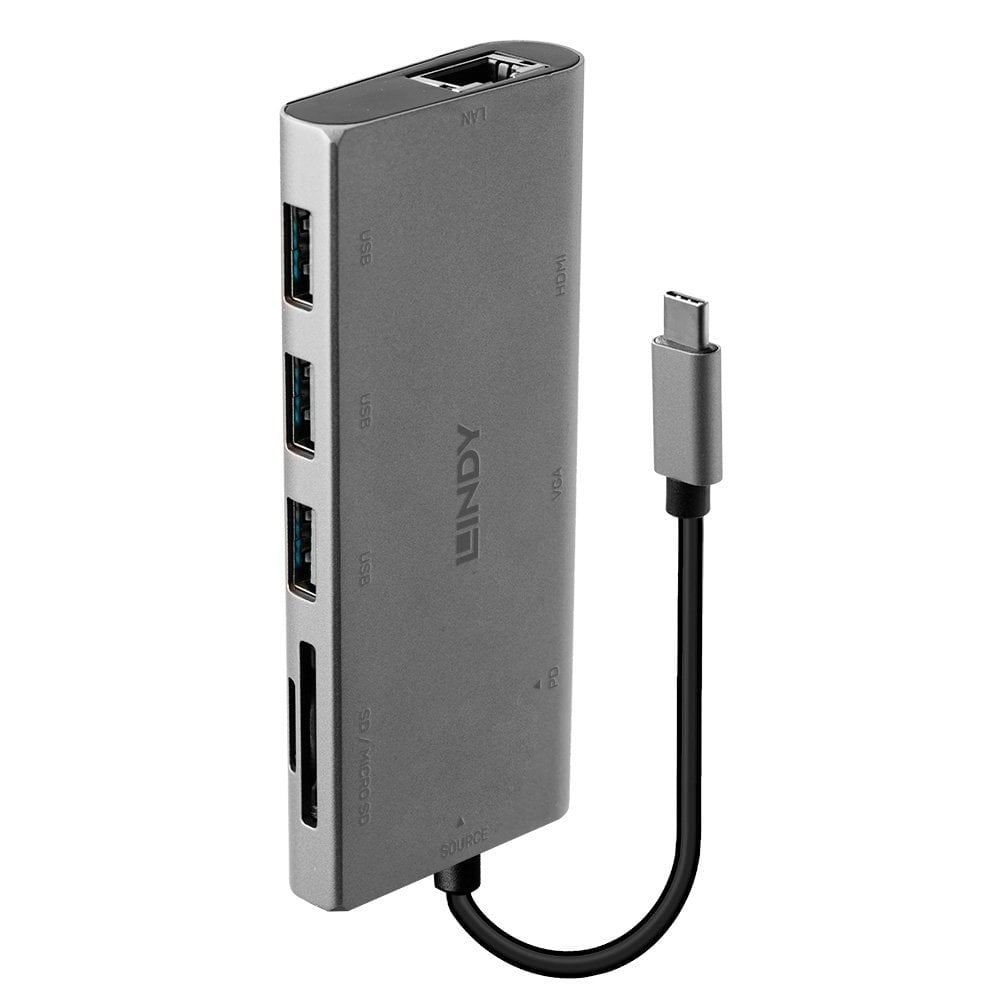 Lindy USB-C Multi-Port dokkoló állomás (43278) Lindy USB-C Multi-Port dokkoló állomás (43278)