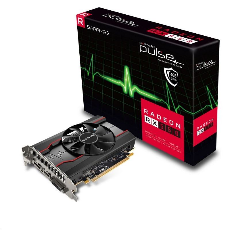 Sapphire Radeon RX 550 4GB DDR5 Pulse Videókártya