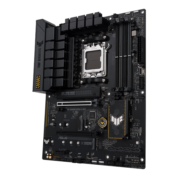 Asus Alaplap - AMD TUF GAMING B650-E WIFI AM5 (B650, ATX, 4xDDR5 8000+MHz, 4xSATA3, 3x M.2, HDMI+DP)