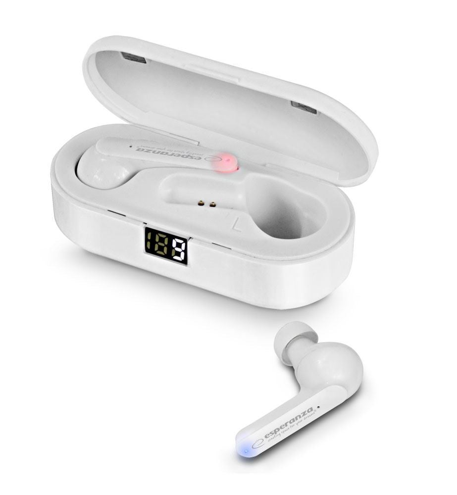 Esperanza Phoebe TWS Bluetooth fülhallgató fehér (EH230W) Esperanza Phoebe TWS Bluetooth fülhallgató fehér (EH230W)