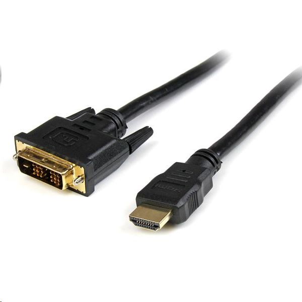 Startech.com HDMI apa -> DVI-D apa kábel 0.5 m (HDDVIMM50CM)