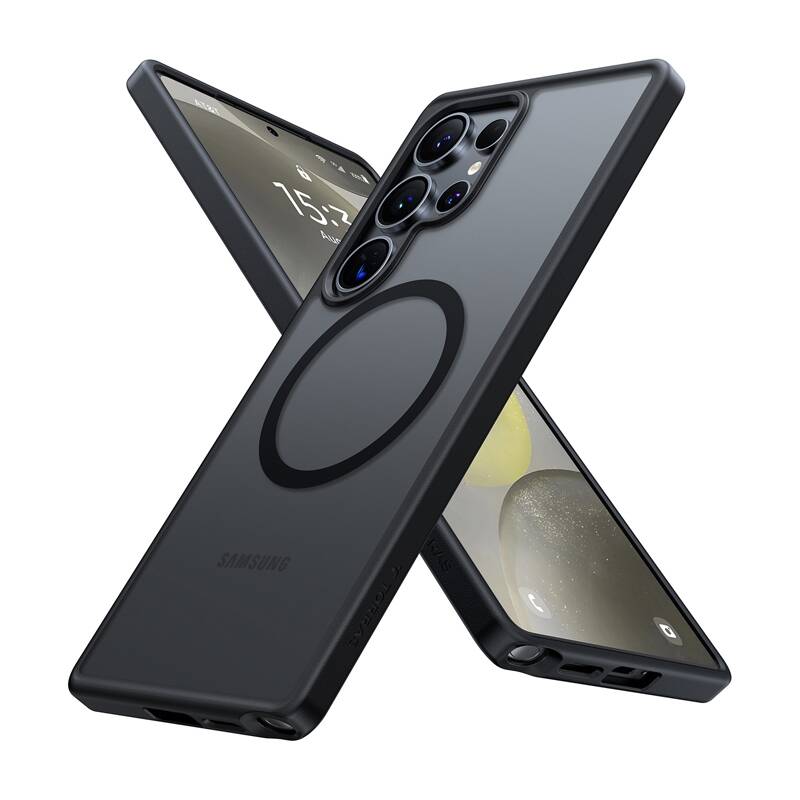 Torras Guardian Magnetic Series Samsung Galaxy S25 Ultra Telefon tok - Fekete