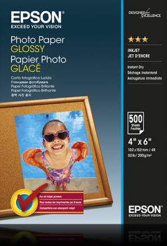 Epson 10x15 Fényes Fotópapír 500Lap 200g (C13S042549) Epson 10x15 Fényes Fotópapír 500Lap 200g (C13S042549)