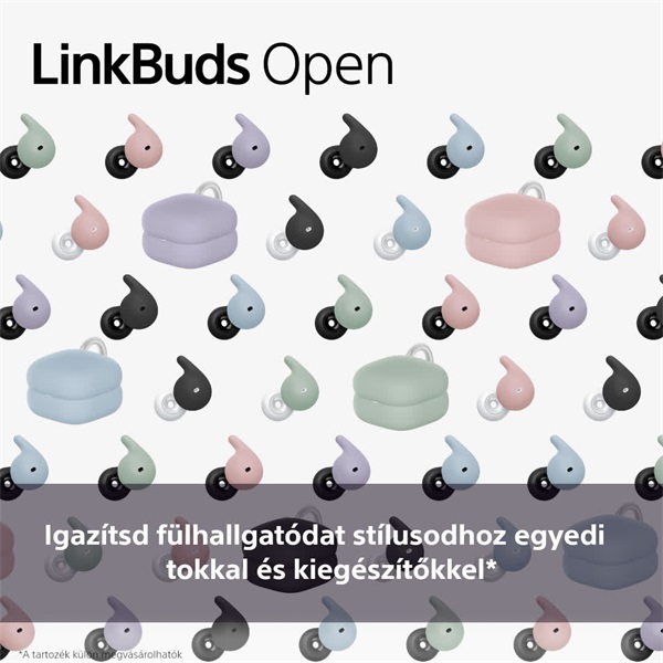 Sony HACL910SG.WW Linkbuds Open fülhallgatóhoz zöld illeszkedést segítő légpárnás tartórész Sony HACL910SG.WW Linkbuds Open fülhallgatóhoz zöld illeszkedést segítő légpárnás tartórész