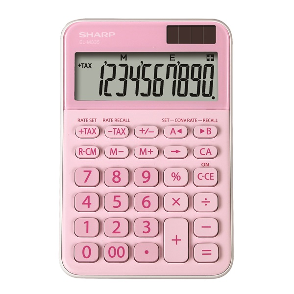 Sharp ELM-335B-PK napelemes asztali számológép Sharp ELM-335B-PK napelemes asztali számológép
