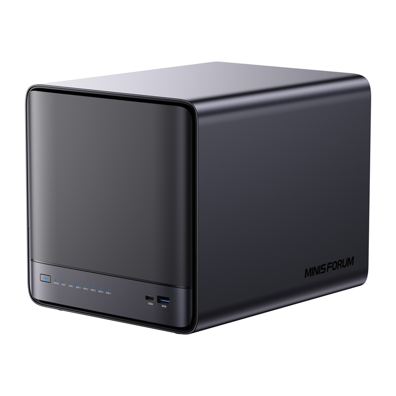 Minis Forum NAS N5 AMD Ryzen 7 H255 16GB+128GB operációs rendszer tárolása MINI PC