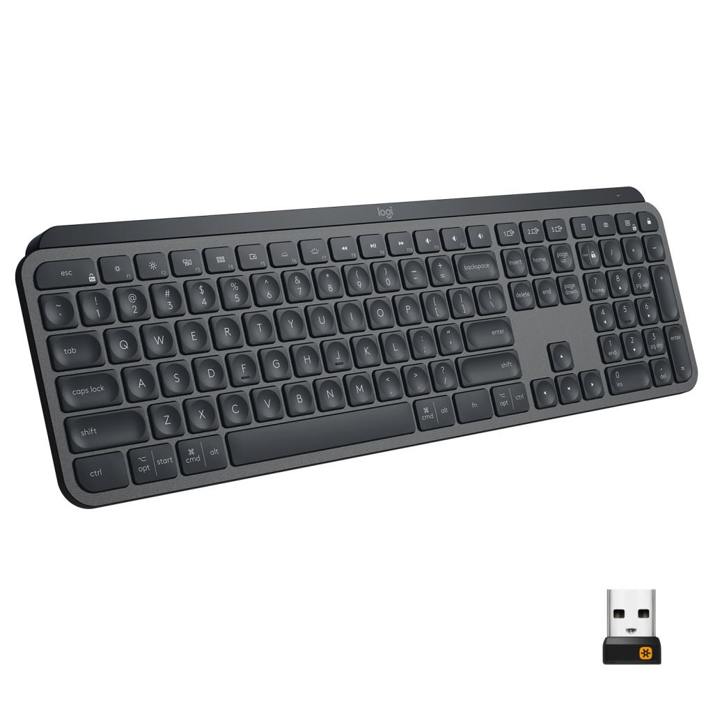 Logitech MX Keys vezeték nélküli US International billentyűzet (920-009415)