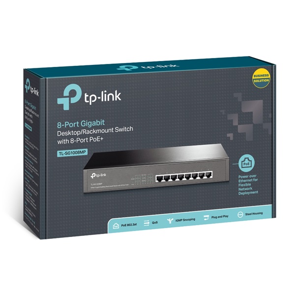 TP-Link TL-SG1008MP 10/100/1000Mbps 8 portos switch