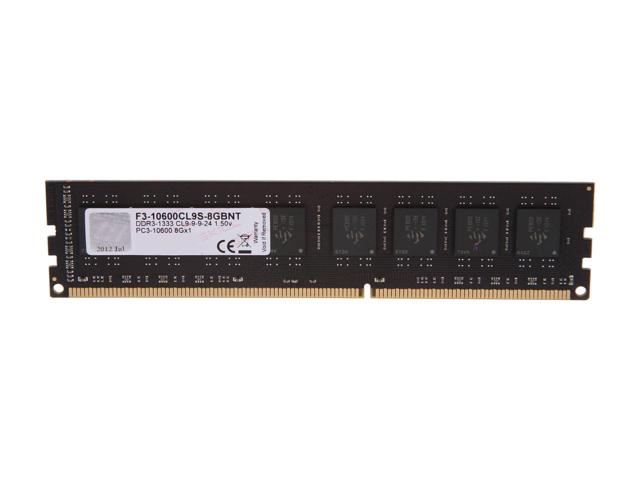 8GB 1333MHz DDR3 RAM G. Skill (F3-10600CL9S-8GBNT)