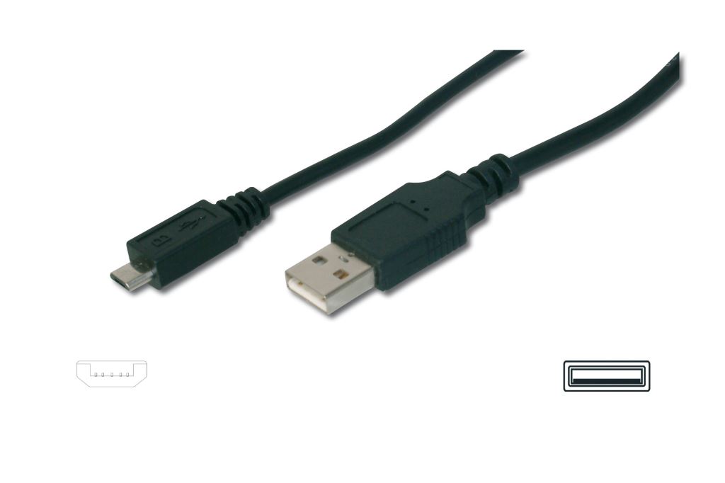 Assmann USB A --> mini USB összekötő kábel 1m (AK-300130-010-S) Assmann USB A --> mini USB összekötő kábel 1m (AK-300130-010-S)