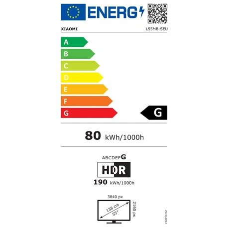 Xiaomi ELA6300EU S PRO MINI LED 55" 2026 UHD MINILED GOOGLE SMART Televízió