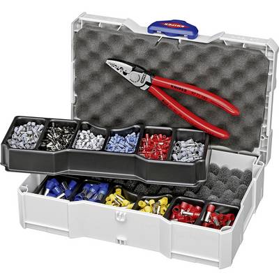 Krimpelőkészlet érvéghüvelyekhez 97 71 180 érvéghüvelyfogóval, Knipex 97 90 06 Krimpelőkészlet érvéghüvelyekhez 97 71 180 érvéghüvelyfogóval, Knipex 97 90 06