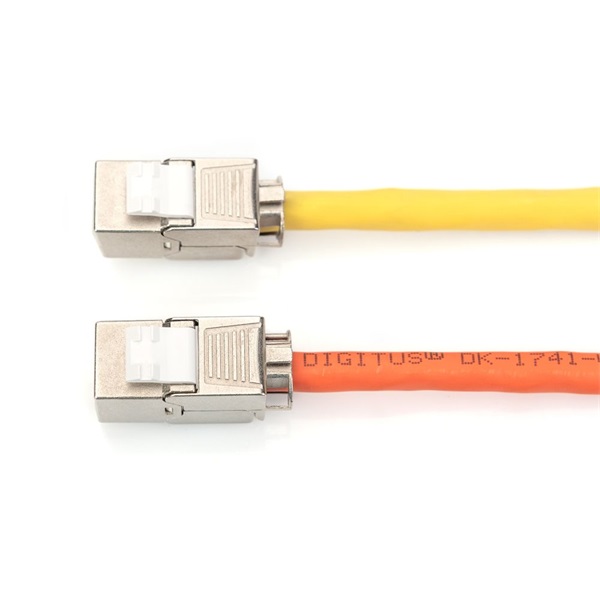 DIGITUS CAT6A árnyékolt szerszám nélkül szerelhető Keystone Jack DIGITUS CAT6A árnyékolt szerszám nélkül szerelhető Keystone Jack