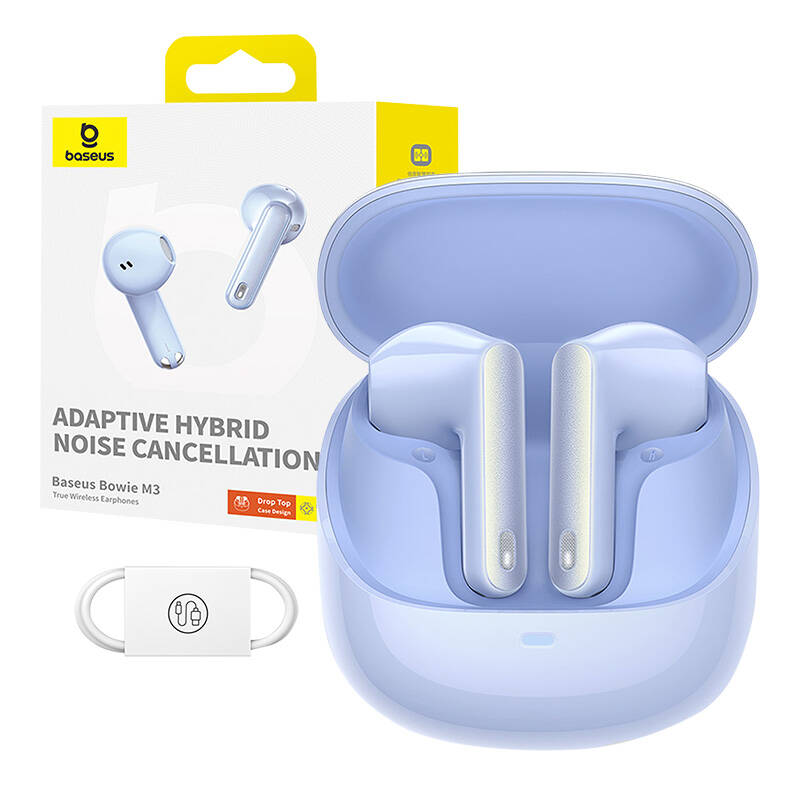 Earphones TWS Baseus Bowie M3 Kék