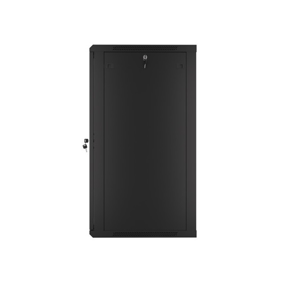 Lanberg 19" fali rack szekrény 22U/600X600 lapraszerelt, fekete V2