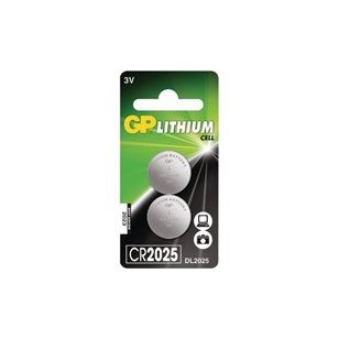 GP 3V CR Lithium gombelem CR2025 (2db/blister) (GPCR2025-BL2)