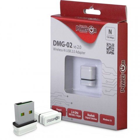 PowerON DMG-02 Wi-Fi 4 USB Nano Adapter  