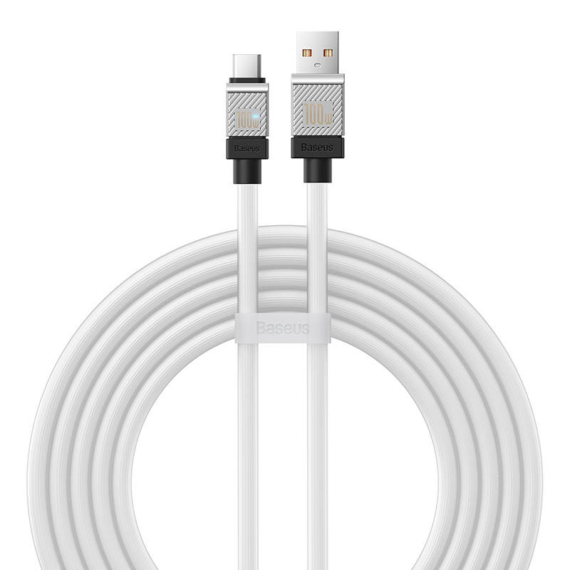 Cable USB do USB-C Baseus CoolPlay 100W 2m (white)