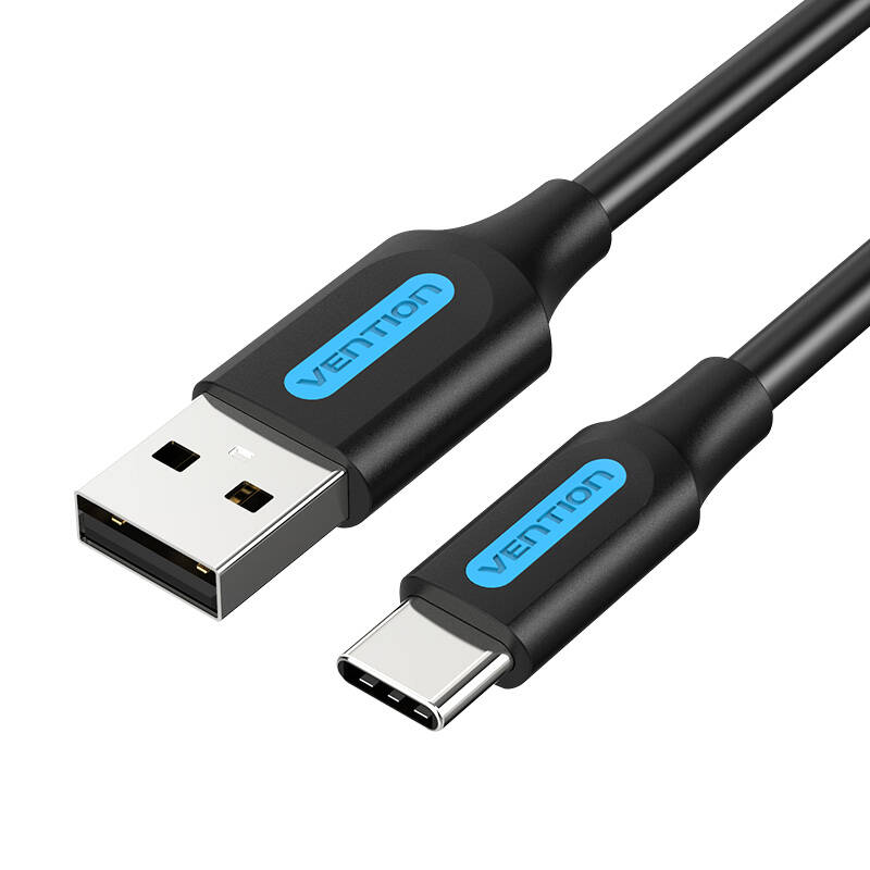 Charging Cable USB-A 2.0 to USB-C Vention COKBD 0,5m (black) Charging Cable USB-A 2.0 to USB-C Vention COKBD 0,5m (black)