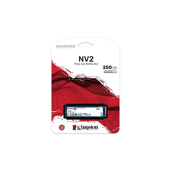 250GB Kingston SSD M.2 NVMe NV2 meghajtó (SNV2S/250G) 250GB Kingston SSD M.2 NVMe NV2 meghajtó (SNV2S/250G)