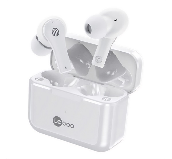 Lenovo LECOO EW311 bluetooth fülhallgató SZTEREO (v5.1, TWS, zajszűrő, mikrofon + töltőtok) FEHÉR (EW311_W)