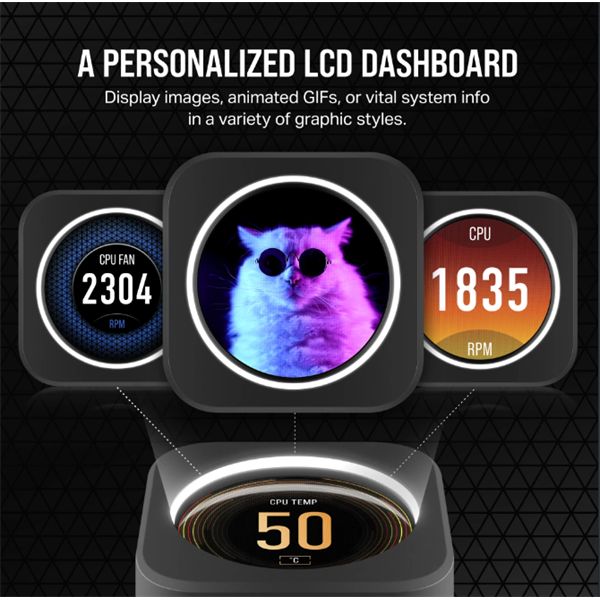 CORSAIR iCUE H170i ELITE LCD XT Liquid CPU Hűtő CORSAIR iCUE H170i ELITE LCD XT Liquid CPU Hűtő