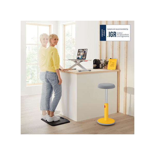 LEITZ 65320085 Ergo Cosy Ülő/álló munkaállomás  kihúzható billentyűzettartóval