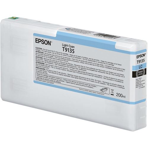 Epson T9135 tintapatron 200ml világos cián (C13T913500) Epson T9135 tintapatron 200ml világos cián (C13T913500)