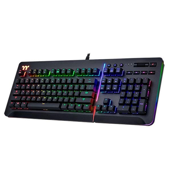Thermaltake Tt eSports Level 20 RGB Cherry MX Blue gaming US billentyűzet fekete (KB-LVT-BLBRUS-01)