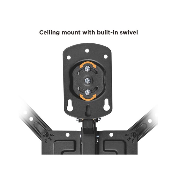 Equip  650375  23"-55"  dönthető  Max.: 20kg  TV Mennyezeti konzol fekete 