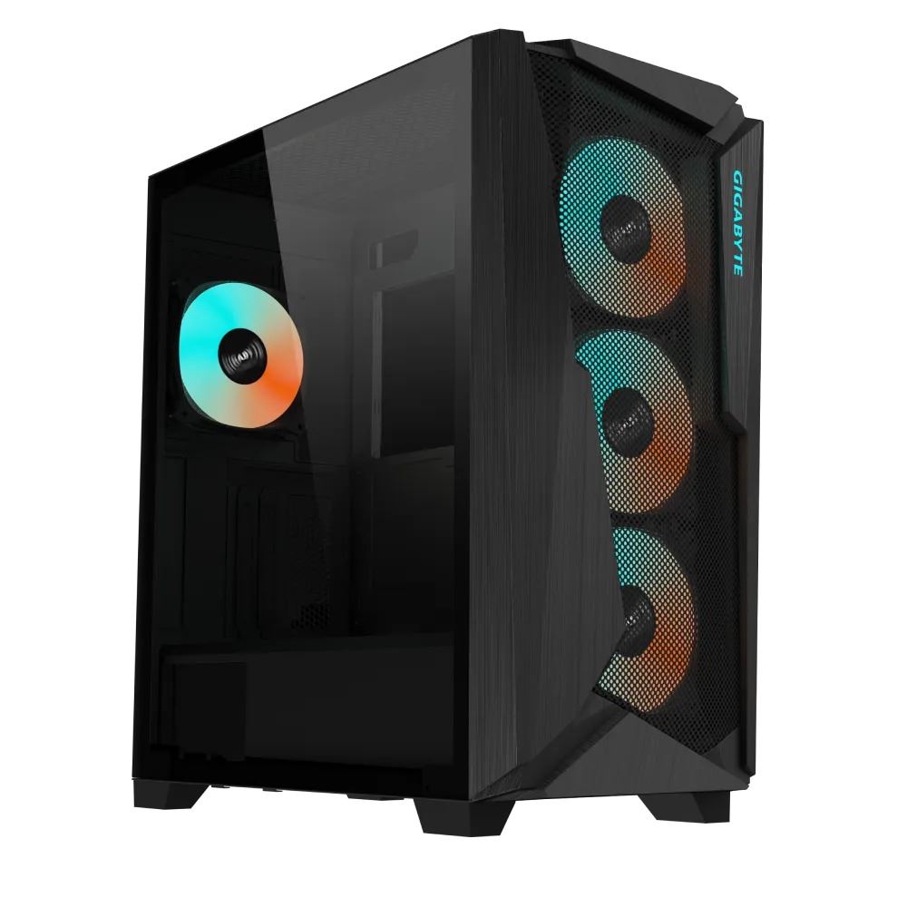Gigabyte GB-C301G C301 GLASS táp nélküli ablakos ház fekete Gigabyte GB-C301G C301 GLASS táp nélküli ablakos ház fekete