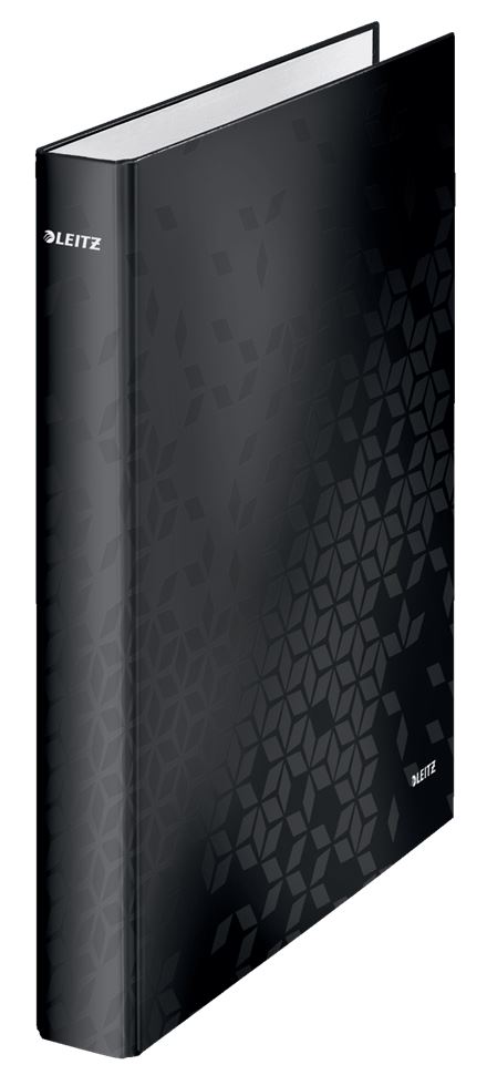 Leitz WOW laminált gyűrűskönyv fekete (42410095)
