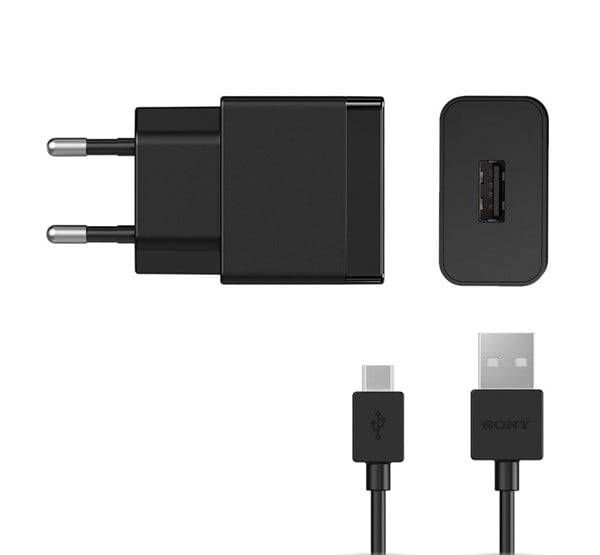 SONY hálózati töltő USB aljzat (5V / 2700mA, PD gyorstöltés támogatás + UCB20 Type-C kábel) FEKETE (UCH12_UCB20)