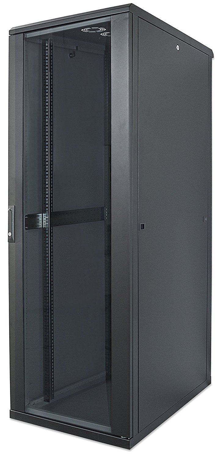 Manhattan Intellinet 22U 19" Rack szekrény 600x600mm fekete (713078)