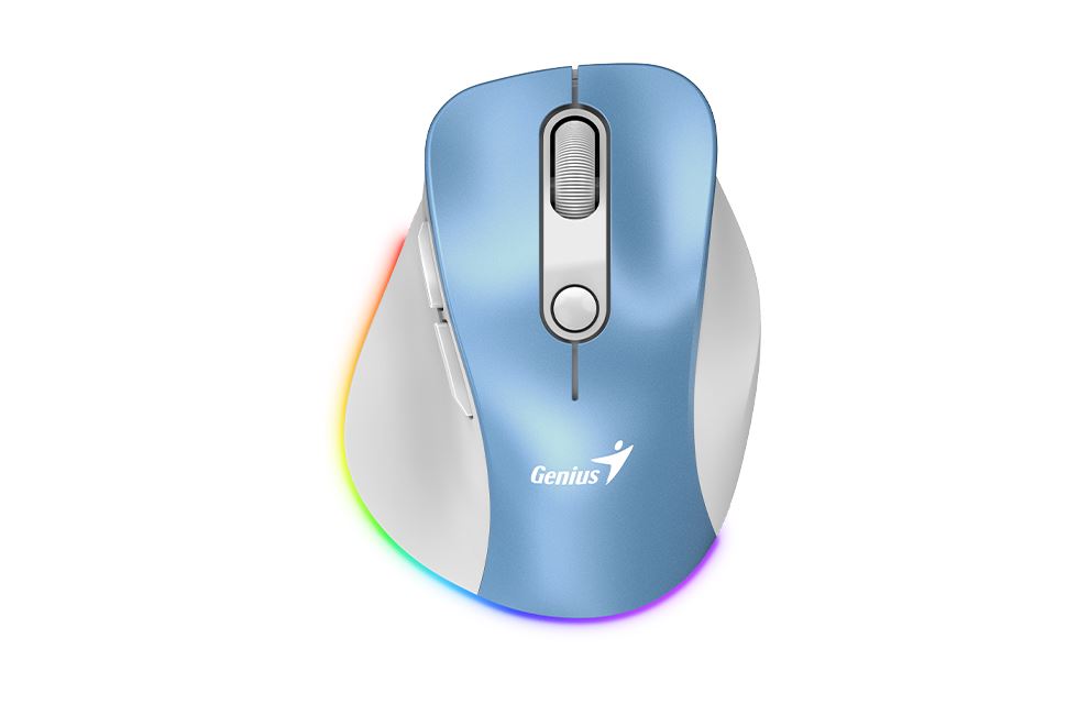 Genius Ergo 9000S Pro vezeték nélküli (Bluetooth 5.0 / 2.4GHz) újratölthető egér kék Genius Ergo 9000S Pro vezeték nélküli (Bluetooth 5.0 / 2.4GHz) újratölthető egér kék