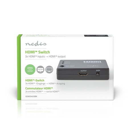 Nedis VSWI3453BK HDMI KAPCSOLÓ