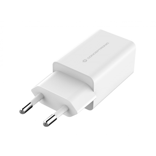 Conceptronic   ALTHEA06W 2xUSB-A  12W telefon töltő adapter  fehér