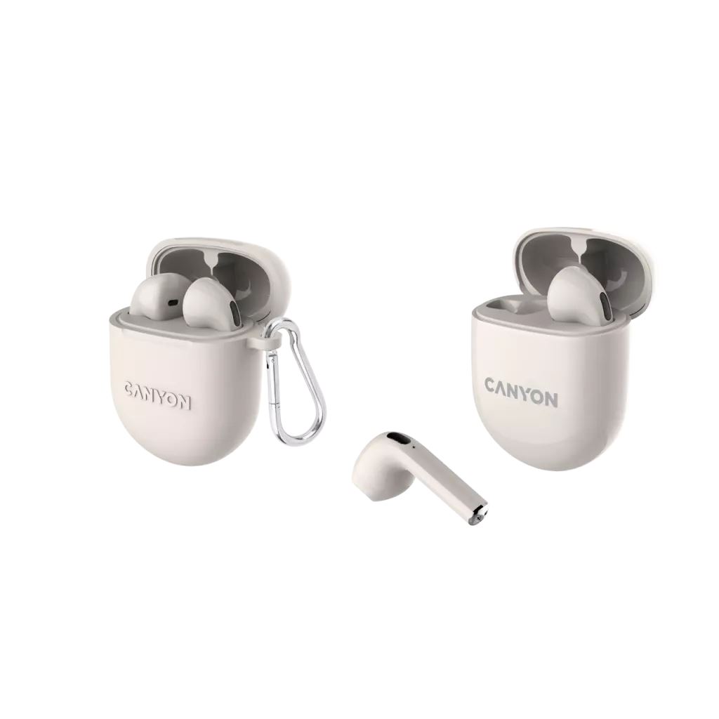 Canyon TWS-6 Bluetooth fülhallgató bézs (CNS-TWS6BE)