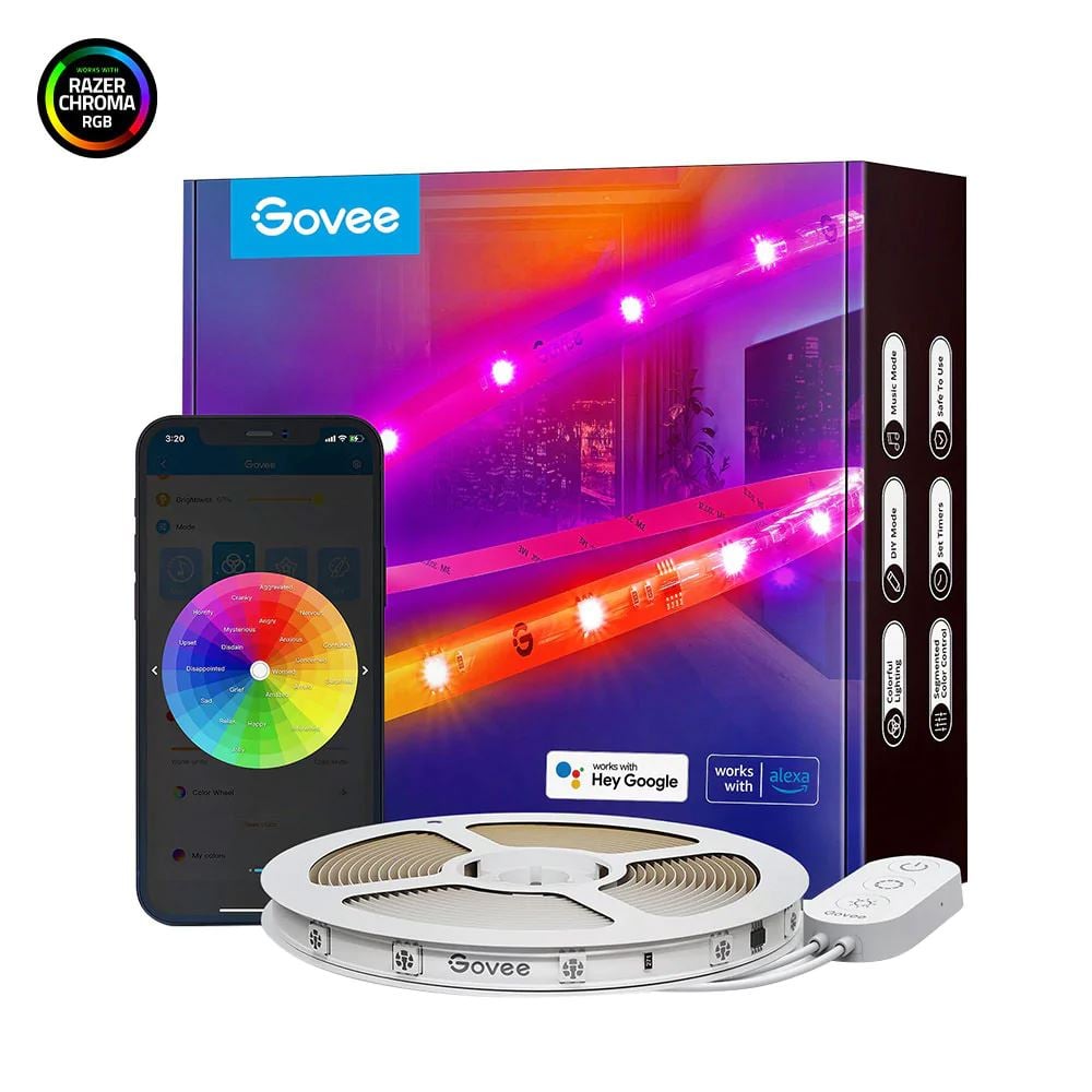 Govee Wi-Fi RGBIC LED Szalag 4m (GOVH619Z) Govee Wi-Fi RGBIC LED Szalag 4m (GOVH619Z)