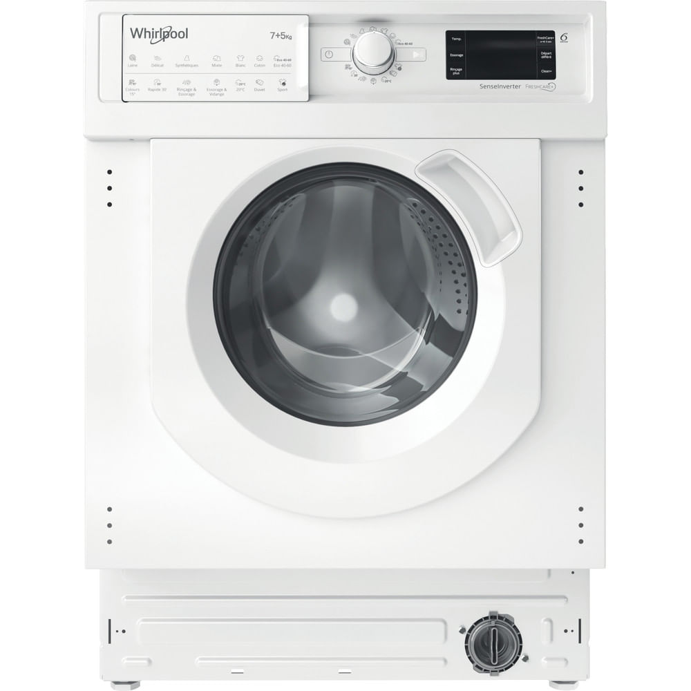 Whirlpool BI WDWG 751482 EU N Elöltöltős beépíthető mosó-szárítógép – 7 kg, 1400 ford./perc, D Energiaosztály, Sense Inverter, 6. Érzék funkció, Fresh Care Whirlpool BI WDWG 751482 EU N Elöltöltős beépíthető mosó-szárítógép – 7 kg, 1400 ford./perc, D Energiaosztály, Sense Inverter, 6. Érzék funkció, Fresh Care