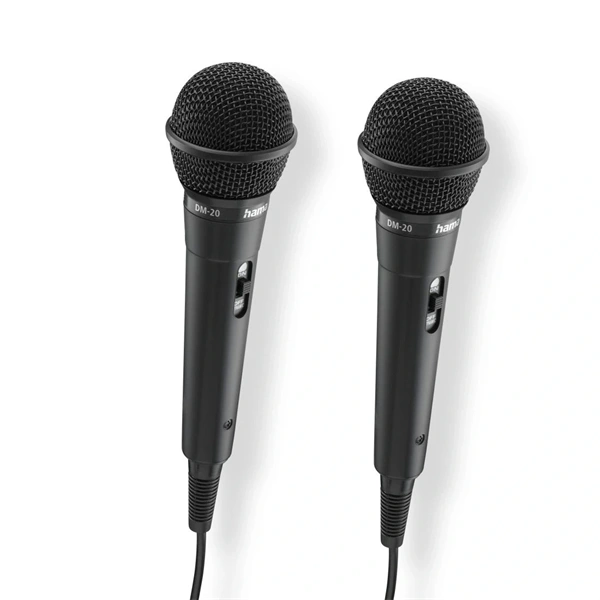 Hama 46002 Karaoke 2db Mikrofon szett Fekete