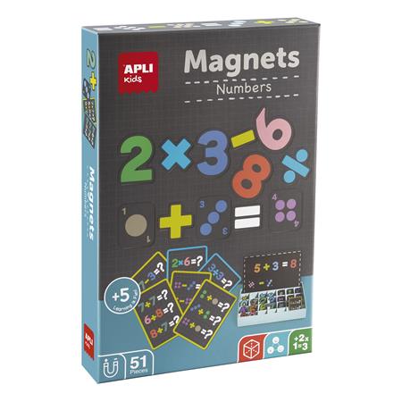 APLI Kids  Magnets  számok Mágneses készségfejlesztő készlet  51 db