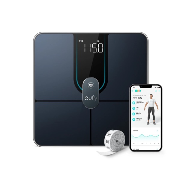 ANKER EUFY T9149111 Smart Scale P2 Pro  WiFi-s  Bluetooth-os Vízálló  fekete  Okosmérleg ANKER EUFY T9149111 Smart Scale P2 Pro  WiFi-s  Bluetooth-os Vízálló  fekete  Okosmérleg