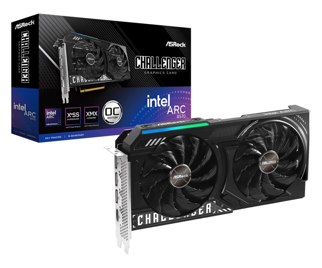 ASRock Intel Arc B570 Challenger 10GB OC Videókártya