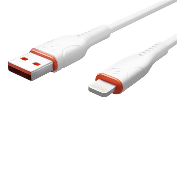 S-Link  SL-X207E  2A  12W  Gyorstöltés Lightning  adat+töltőkábel Fehér 
