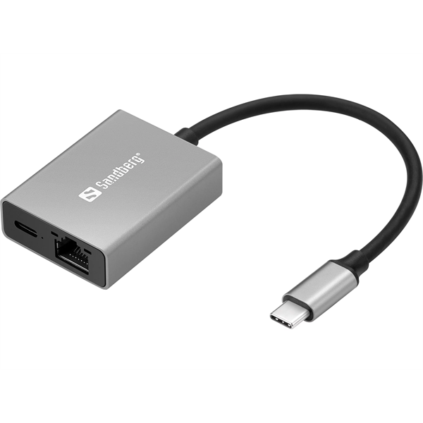 SANDBERG PD100W USB-adapter USB-C Gigabit Adapter SANDBERG PD100W USB-adapter USB-C Gigabit Adapter