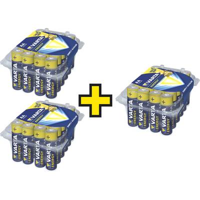 Ceruzaelem Alkáli mangán Varta Energy 1.5 V 72 db Ceruzaelem Alkáli mangán Varta Energy 1.5 V 72 db