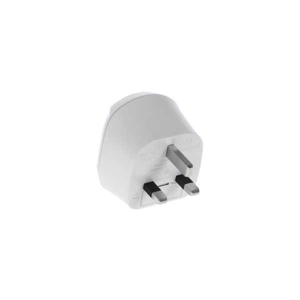 Angol-magyar konnektor átalakító adapter (Angliába), fehér, Skross 1.500207 Angol-magyar konnektor átalakító adapter (Angliába), fehér, Skross 1.500207
