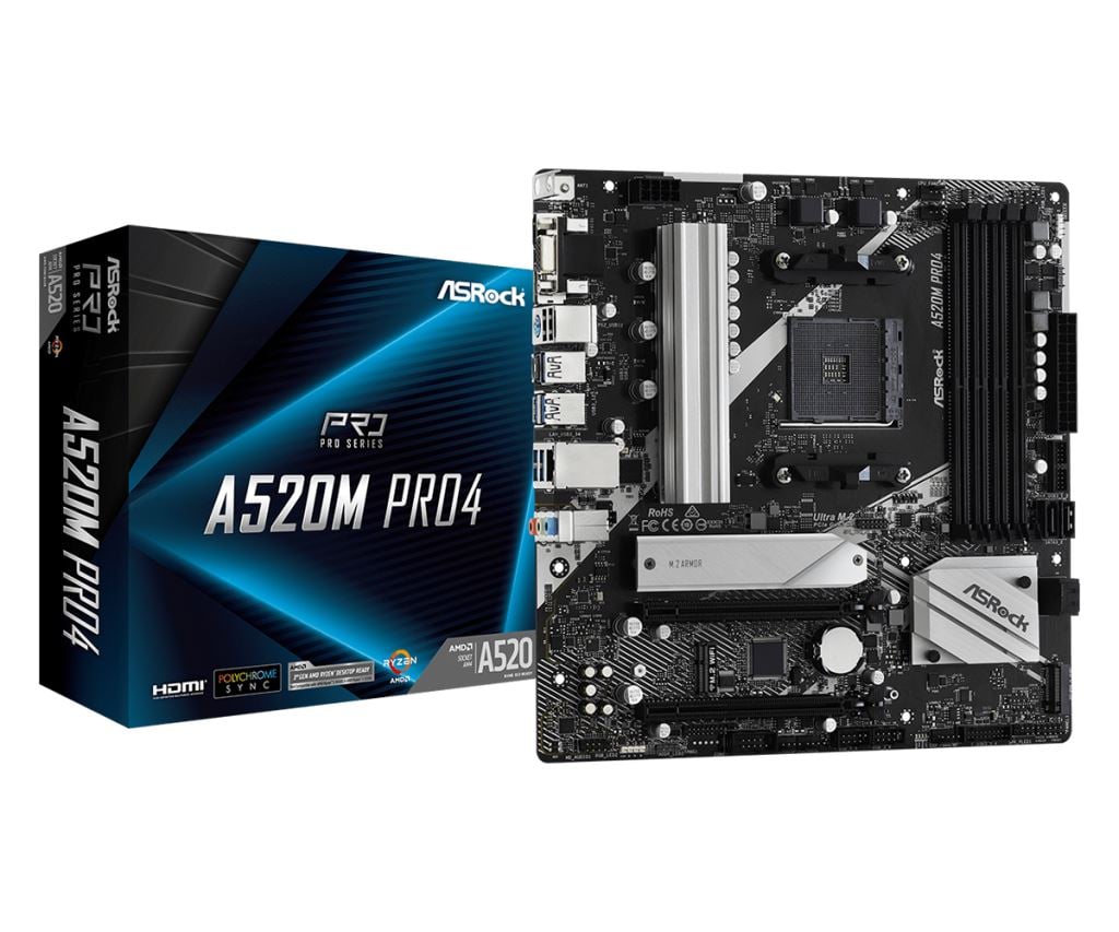 ASRock A520M Pro4 alaplap ASRock A520M Pro4 alaplap