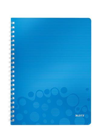 Leitz "WOW " spirálfüzet A4, vonalas, metálkék (E46370036) Leitz "WOW " spirálfüzet A4, vonalas, metálkék (E46370036)